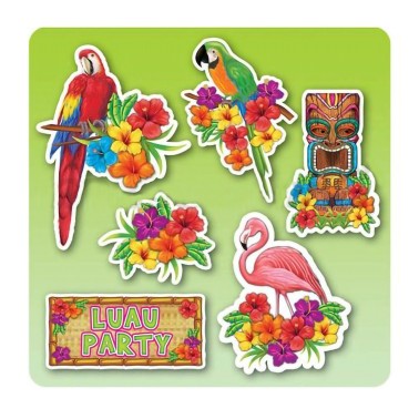 Cartazes Decorativos Havaianos Pack 6