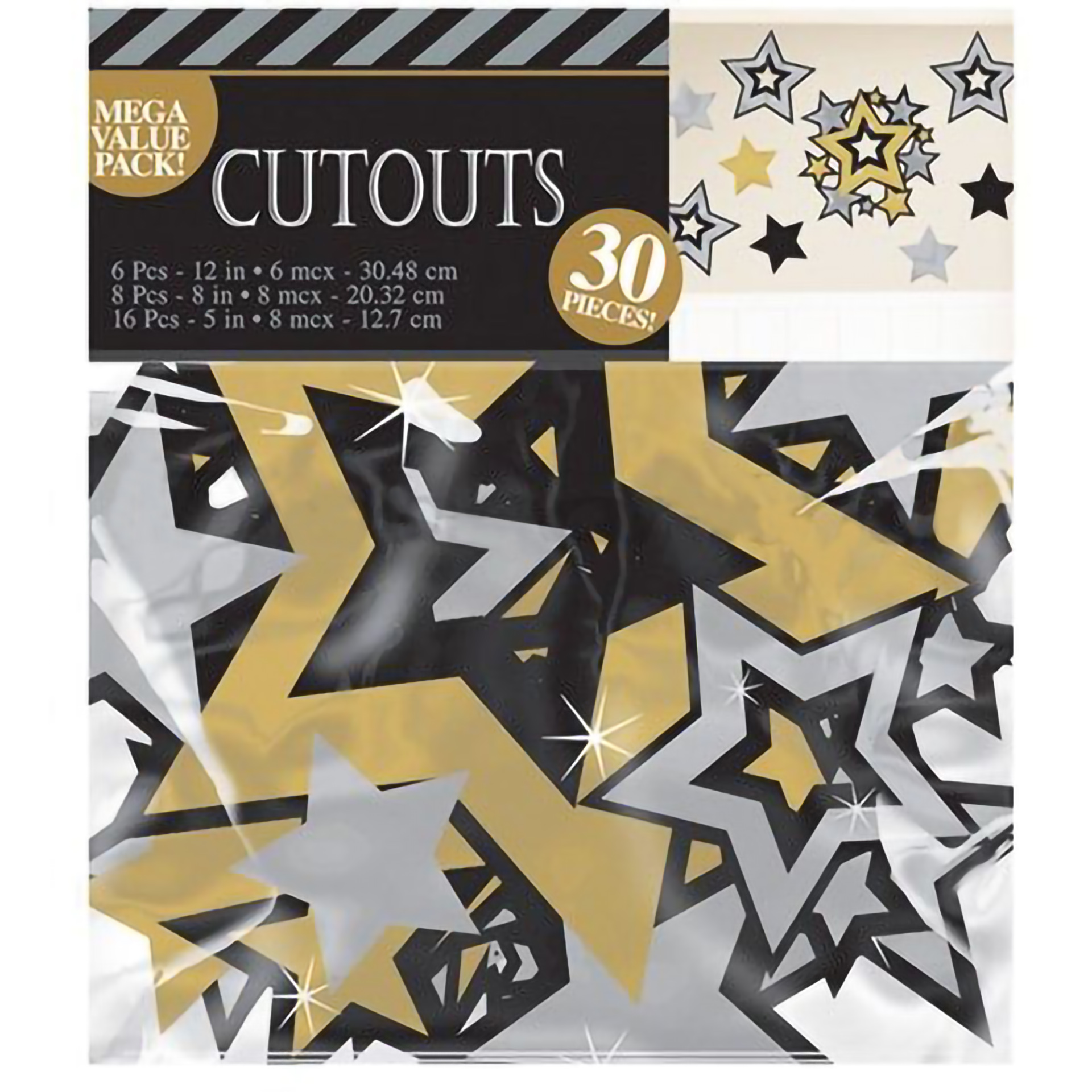 ESTRELAS recortadas Decorativas 30unid