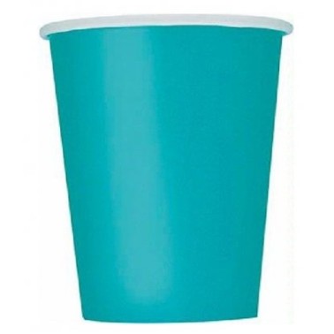 Copos Azul Caribe 14 unid