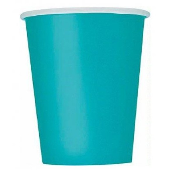 Copos Azul Caribe 14 unid
