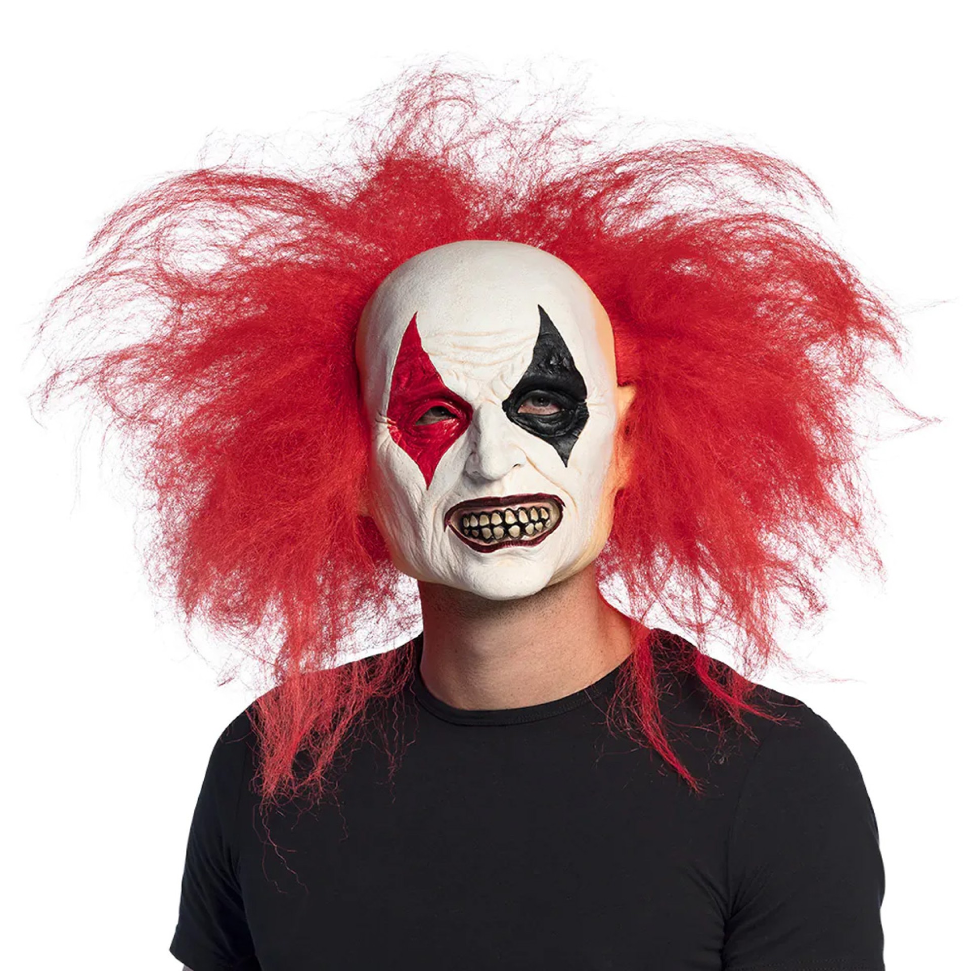 Máscara Killer Clown com Cabelo