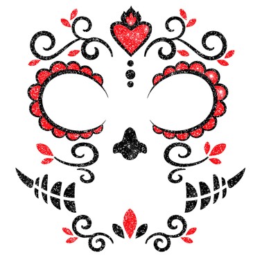 Adesivos Faciais Caveira Mexicana Adesivos Faciais Caveira Mexicana