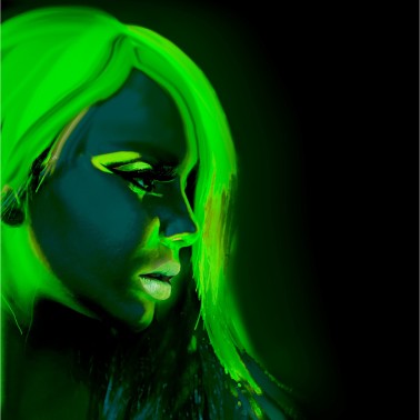 Tinta Agua Neon UV Verde 30ML Tinta Agua Neon UV Verde 30ML