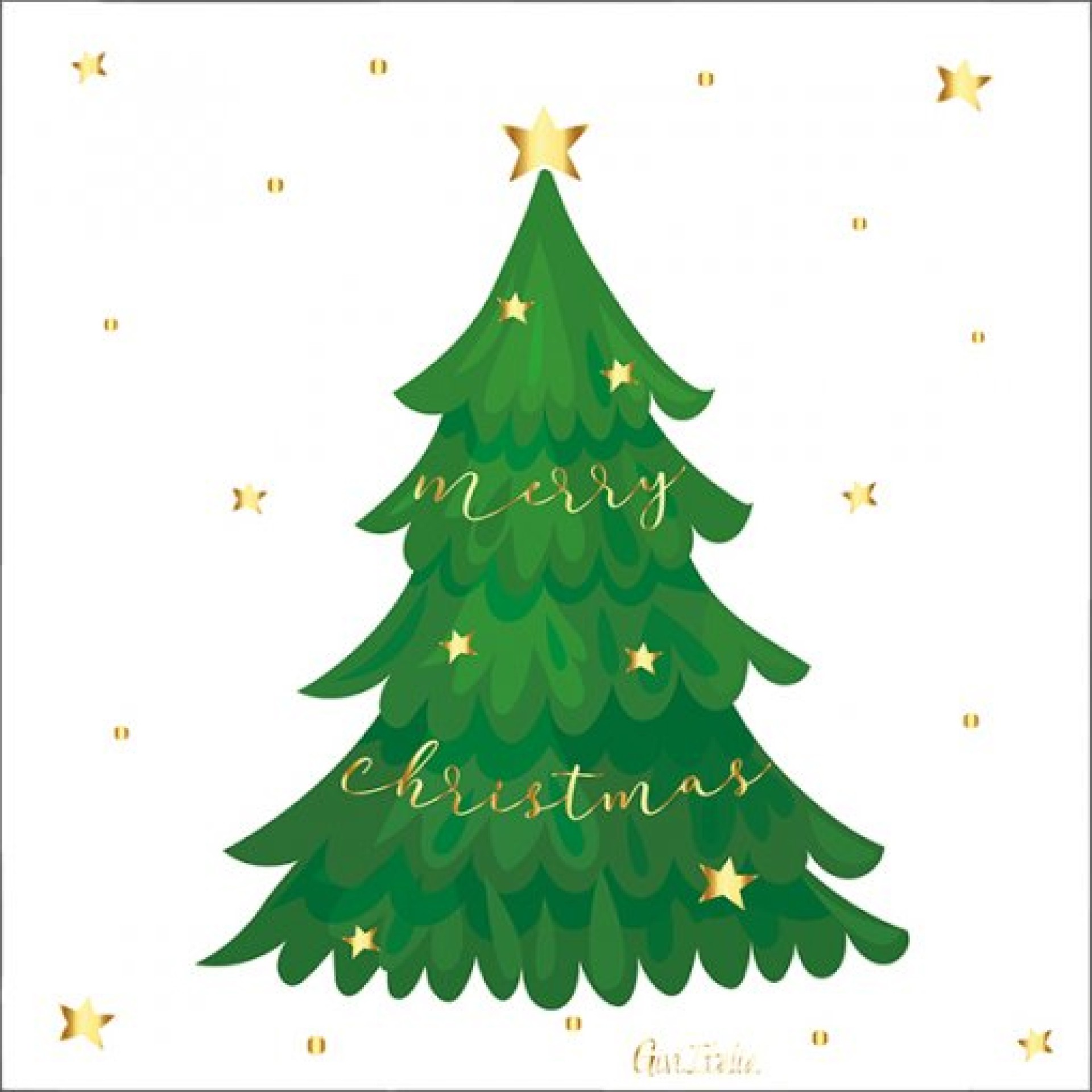 Guardanapos Tree And Stars 16 Unid