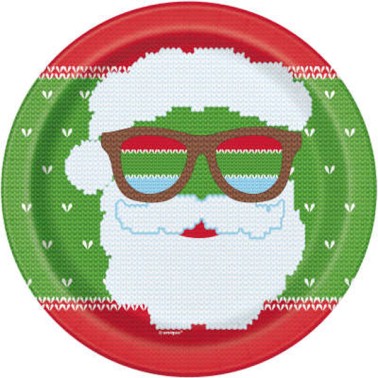 Pratos Cool Santa 18CM