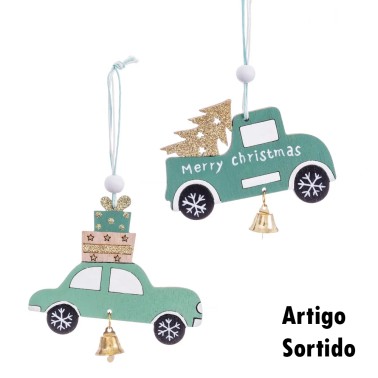 Pendentes Carros Natal Sortido