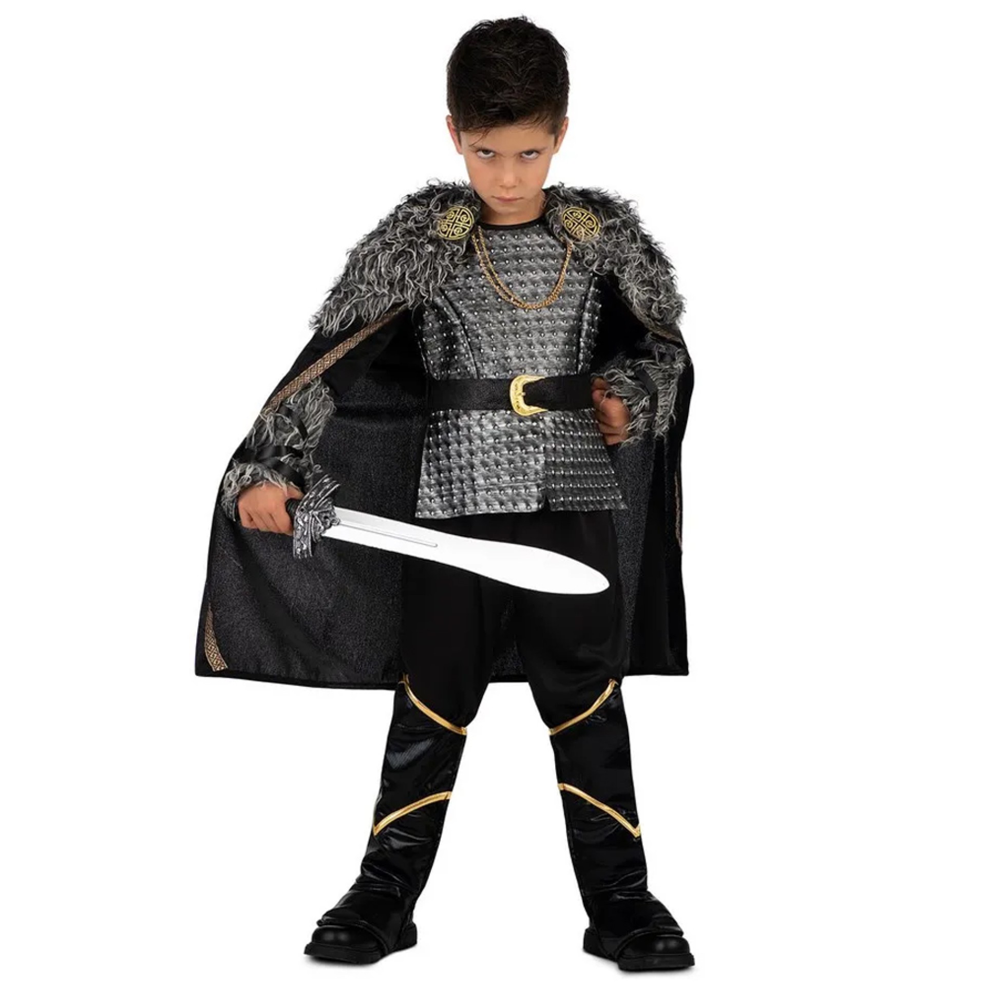 Fato Black Viking Menino