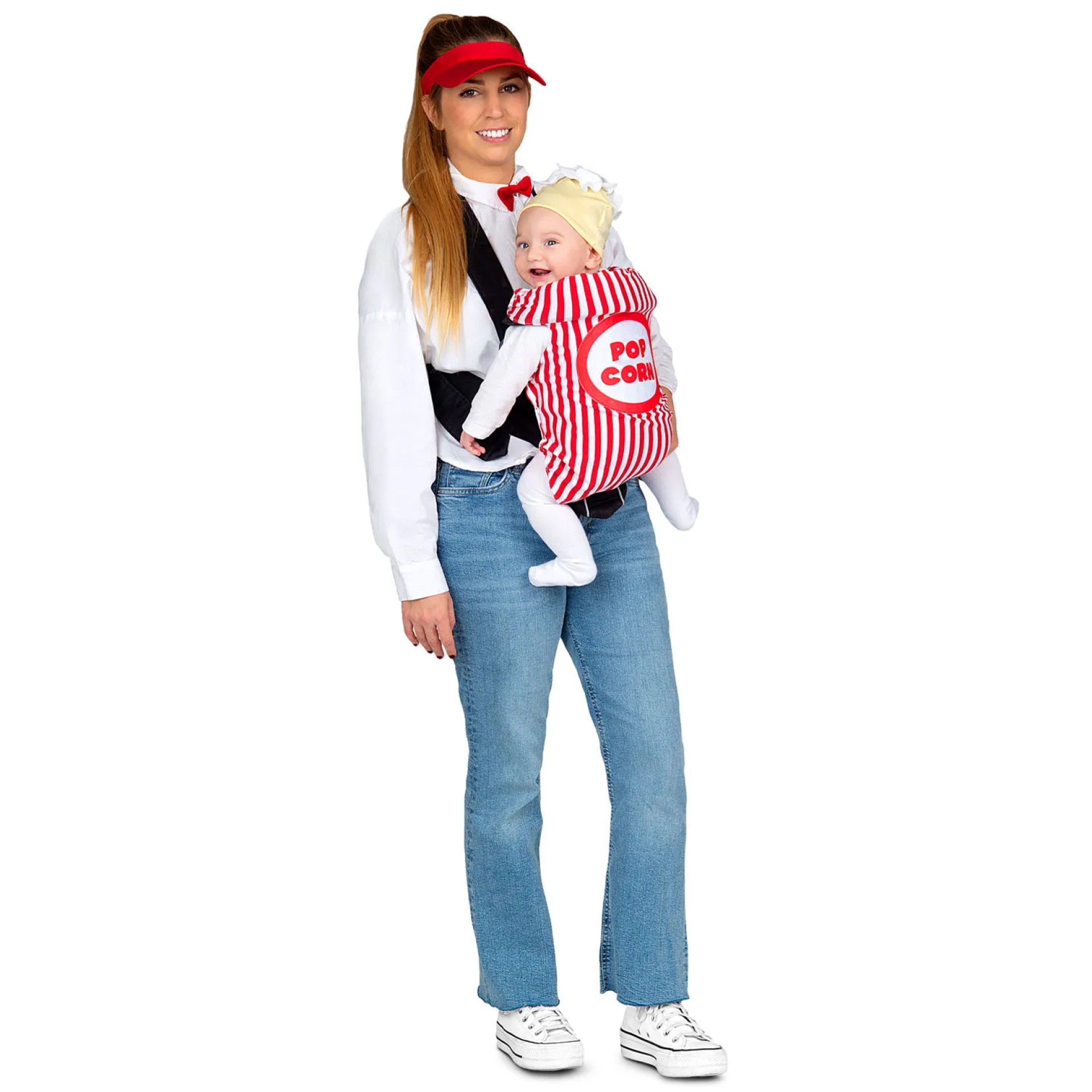 Fato Vendedor de Pipocas Porta Bebe