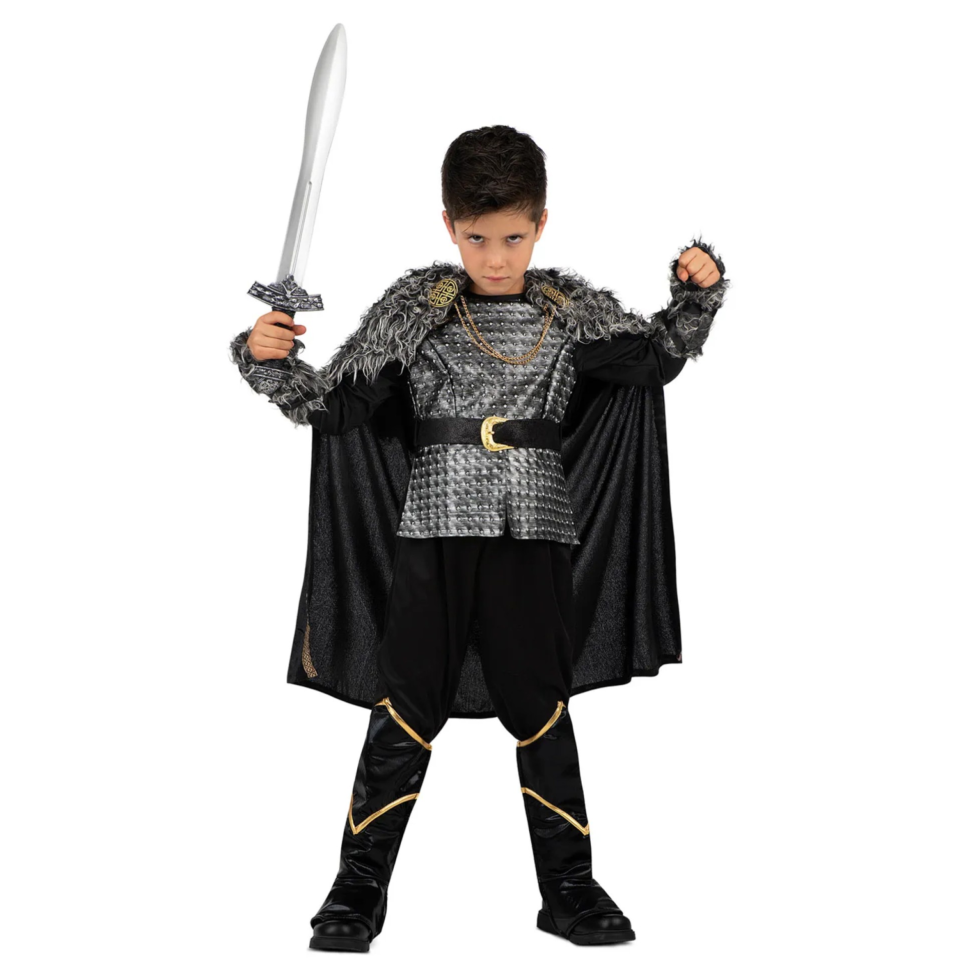 Fato Black Viking Menino