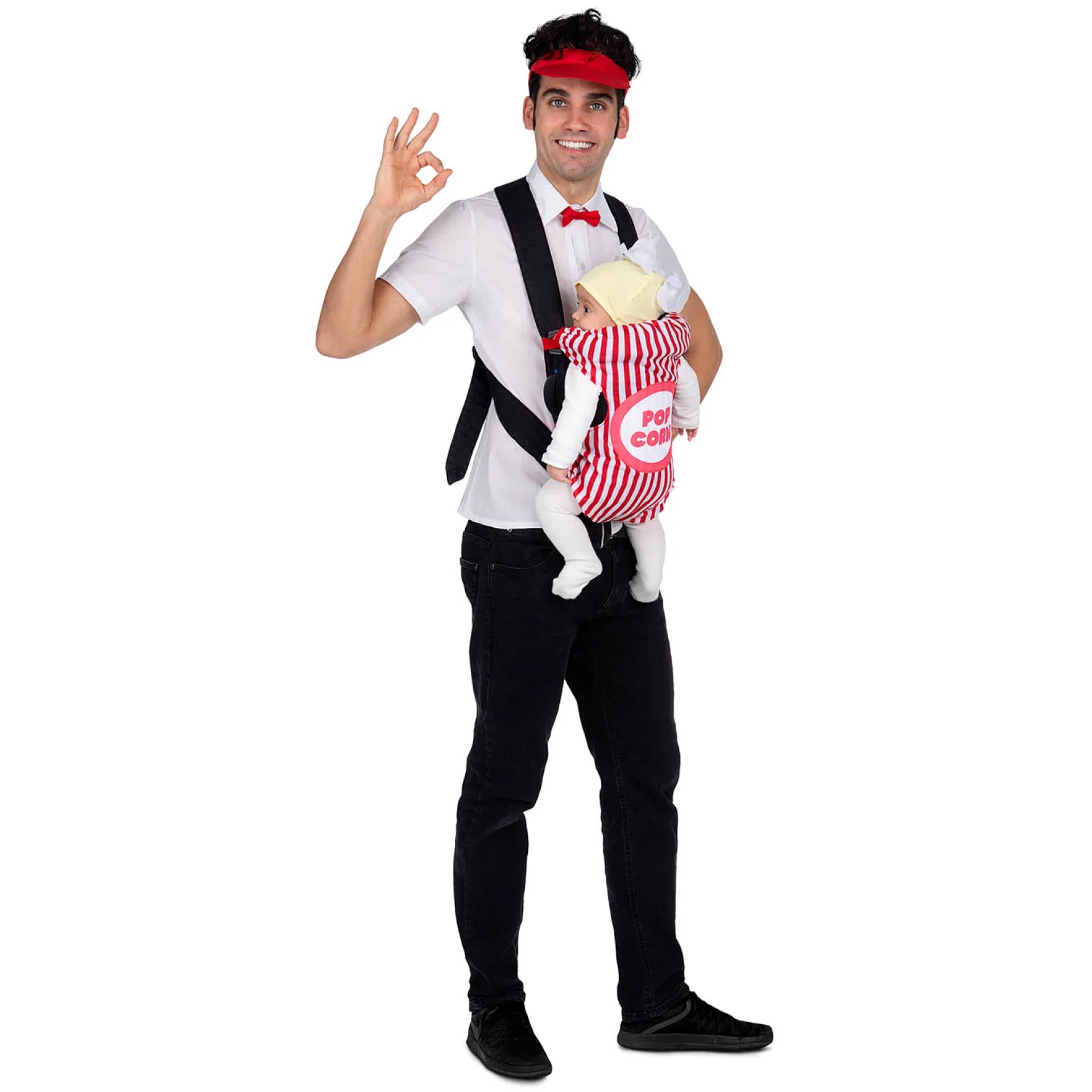 Fato Vendedor de Pipocas Porta Bebe