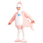 Fato Tubarão Rosa Bebé