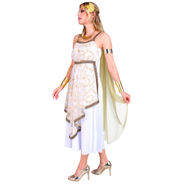 Fato Deusa Grega White And Gold