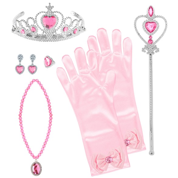 Kit Acessrios Princesa Rosa