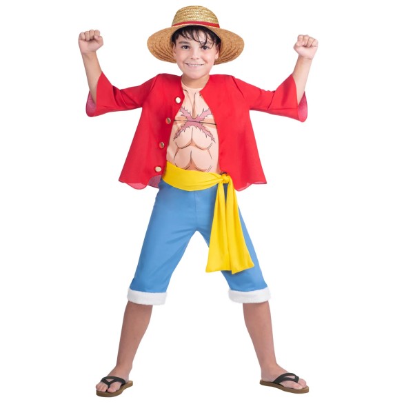 Fato Pirata Luffy Menino