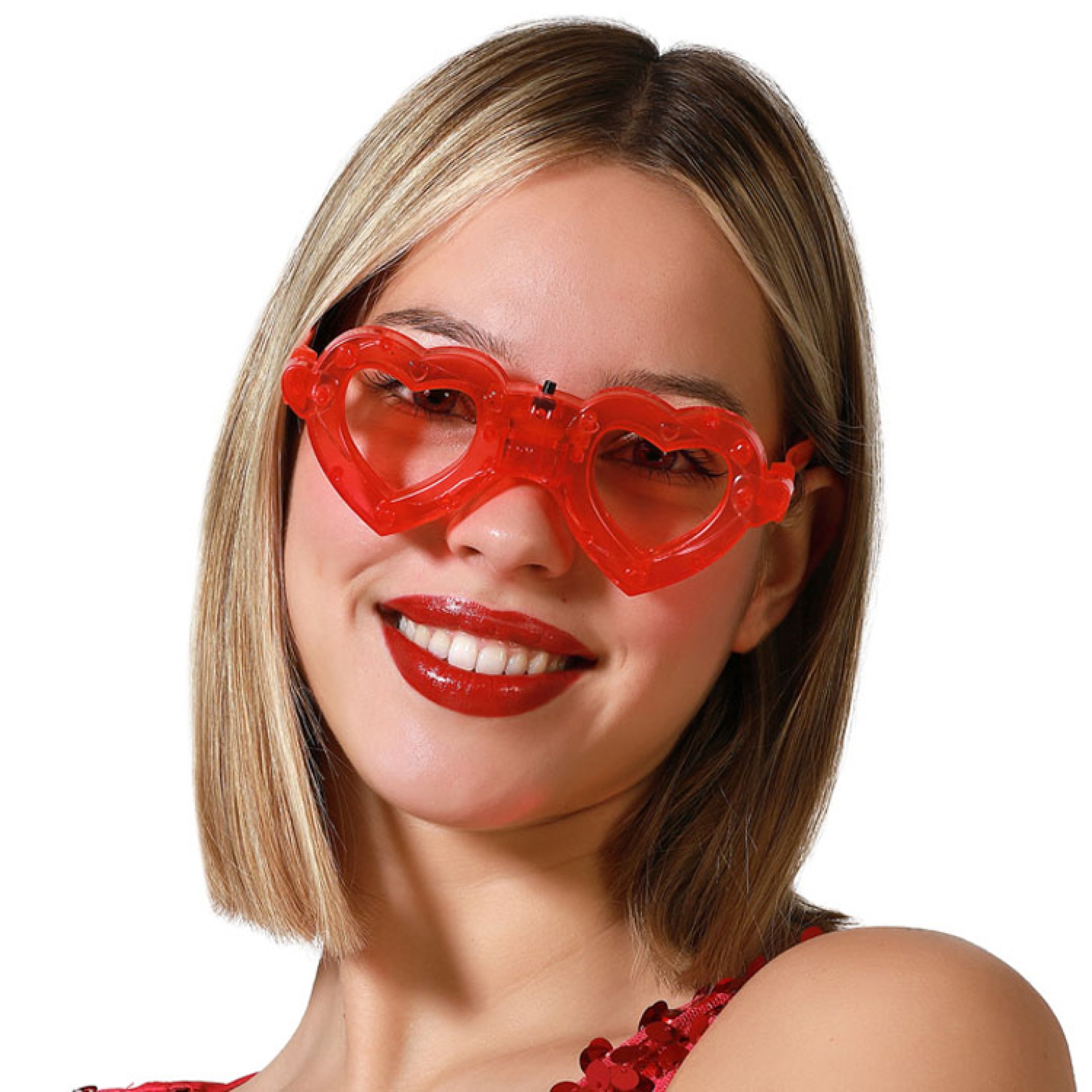 Óculos Coração Com Luz