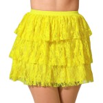 Tutu Amarelo Rendado