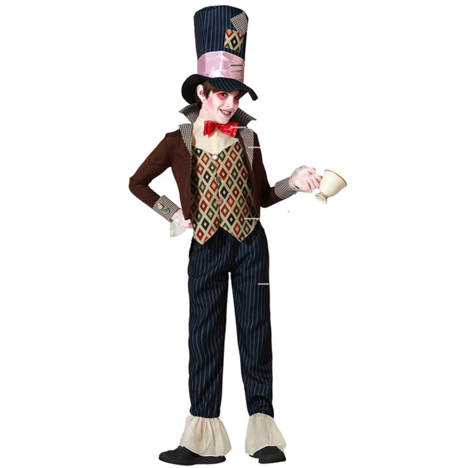 Fato Chapeleiro do Relógio Menino