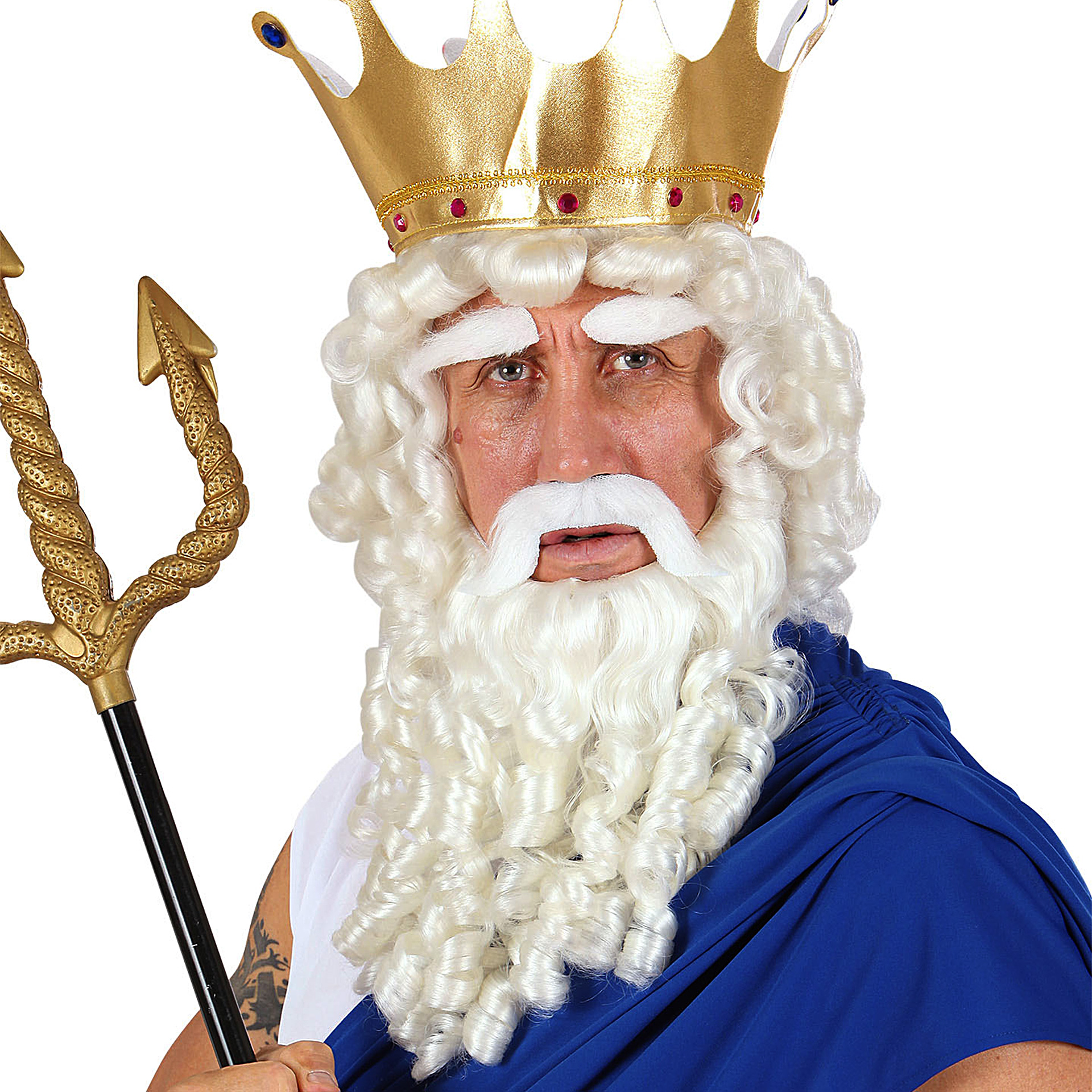 Peruca e Barba Deus do Olimpo