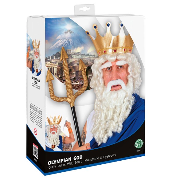 Peruca e Barba Deus do Olimpo
