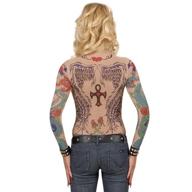 Blusa Efeito Tatuado Senhora