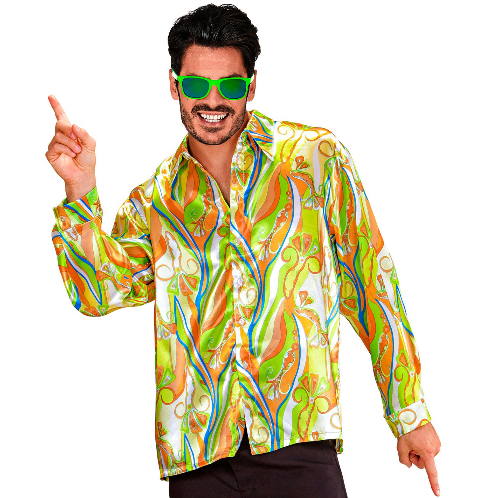 Camisa Anos 70 Funky Verde