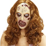 Mscara Lady Zombie com cabelo