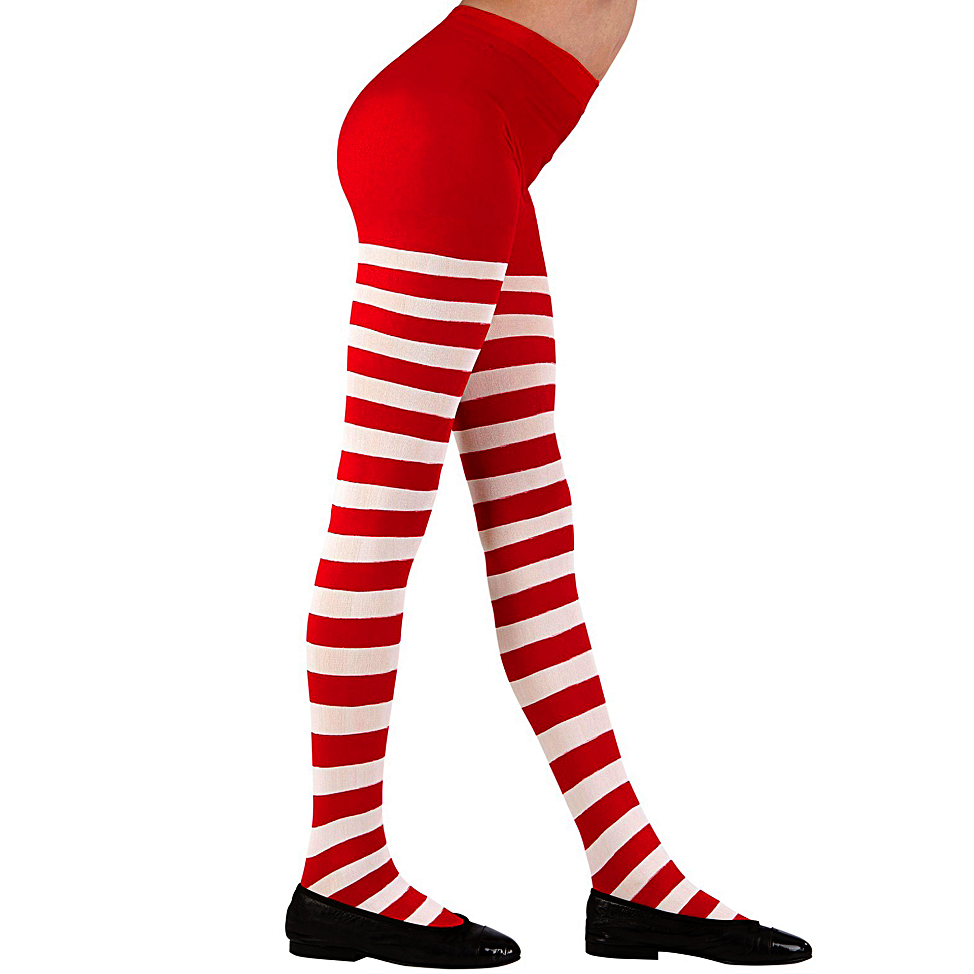 Collants Riscas Vermelhas Brancas Criança