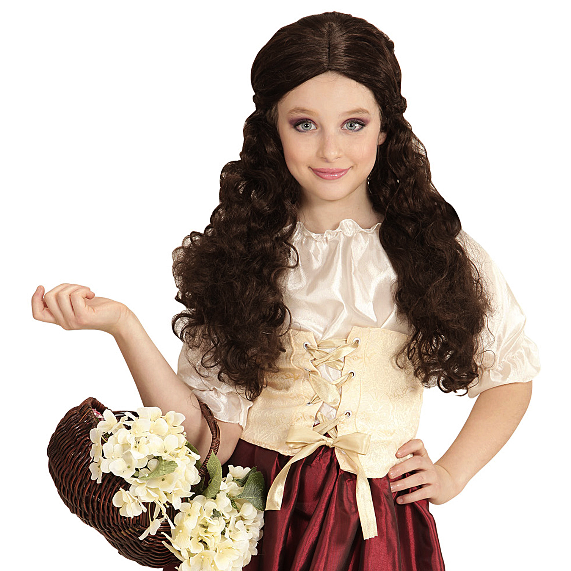 Peruca Dama Medieval Infantil