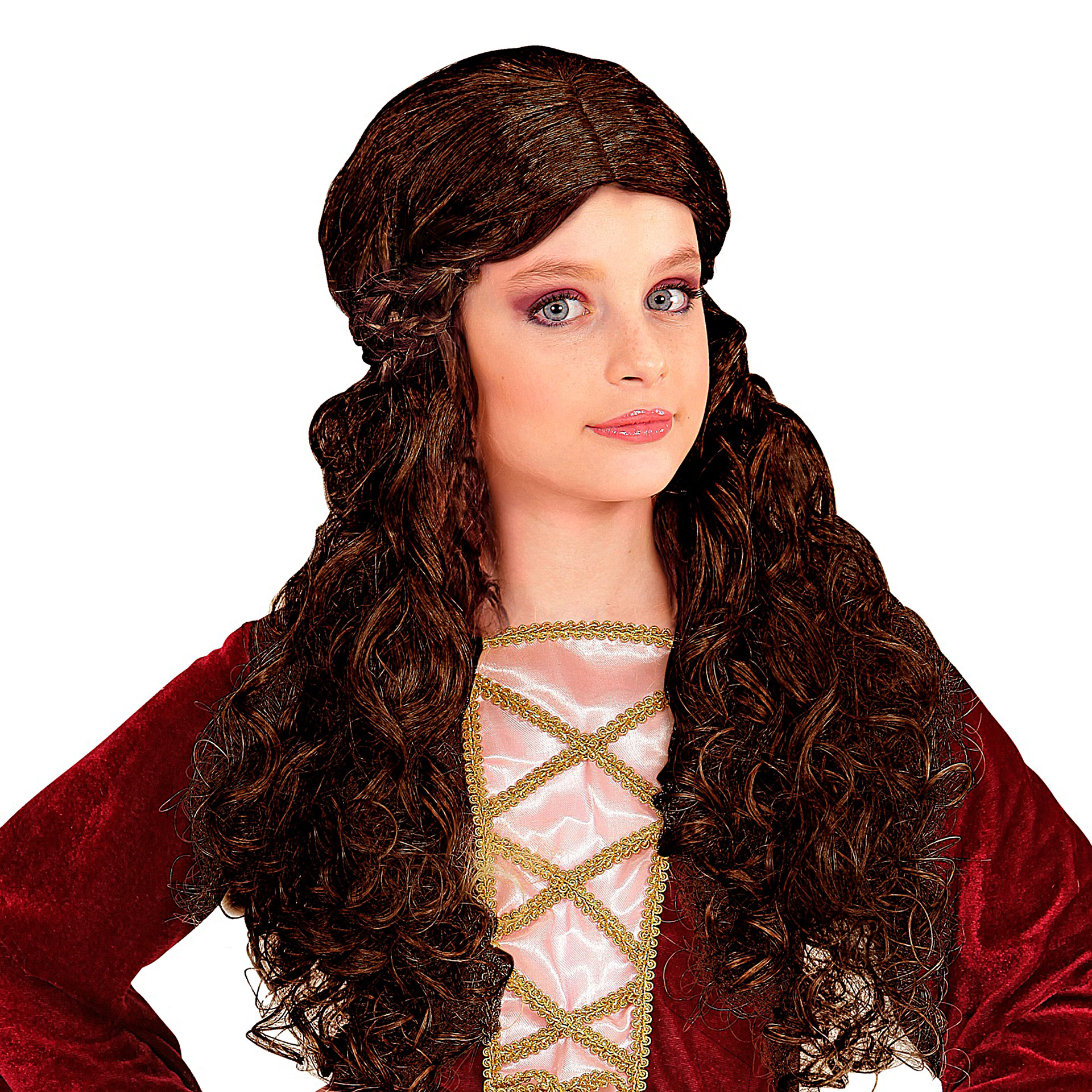 Peruca Dama Medieval Infantil