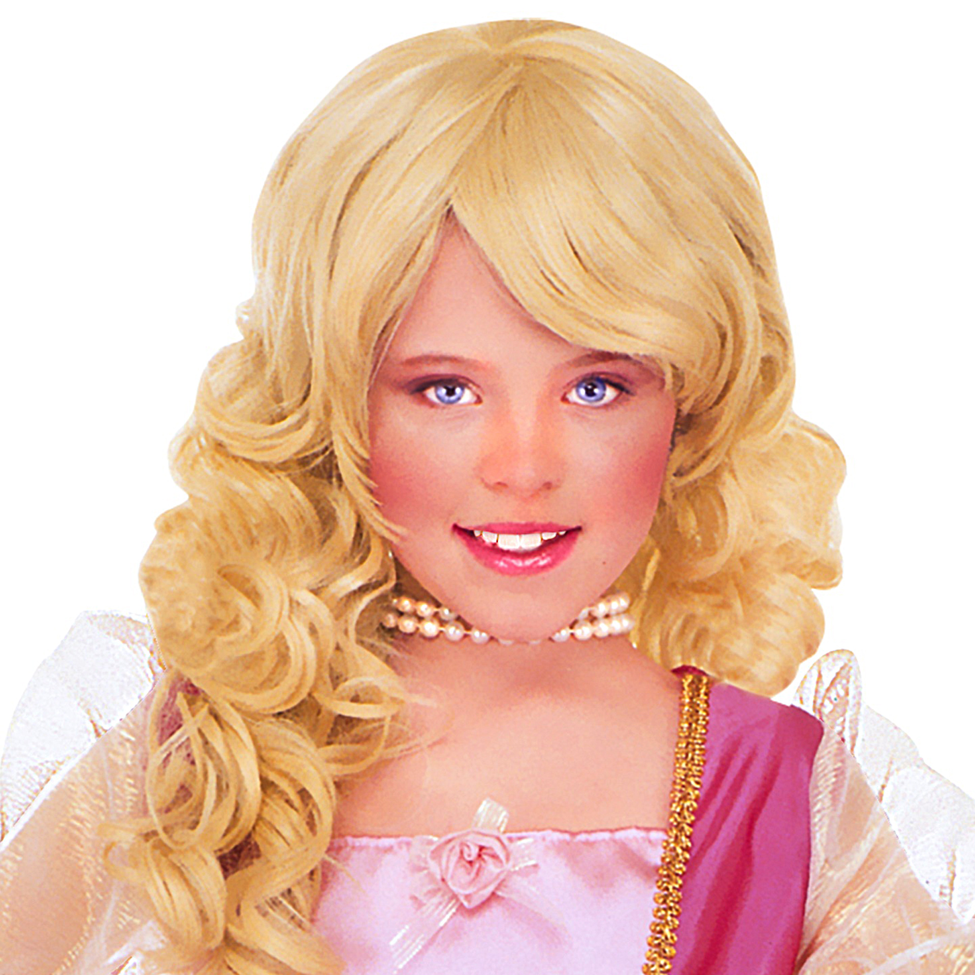 Peruca Loira Princesa Infantil