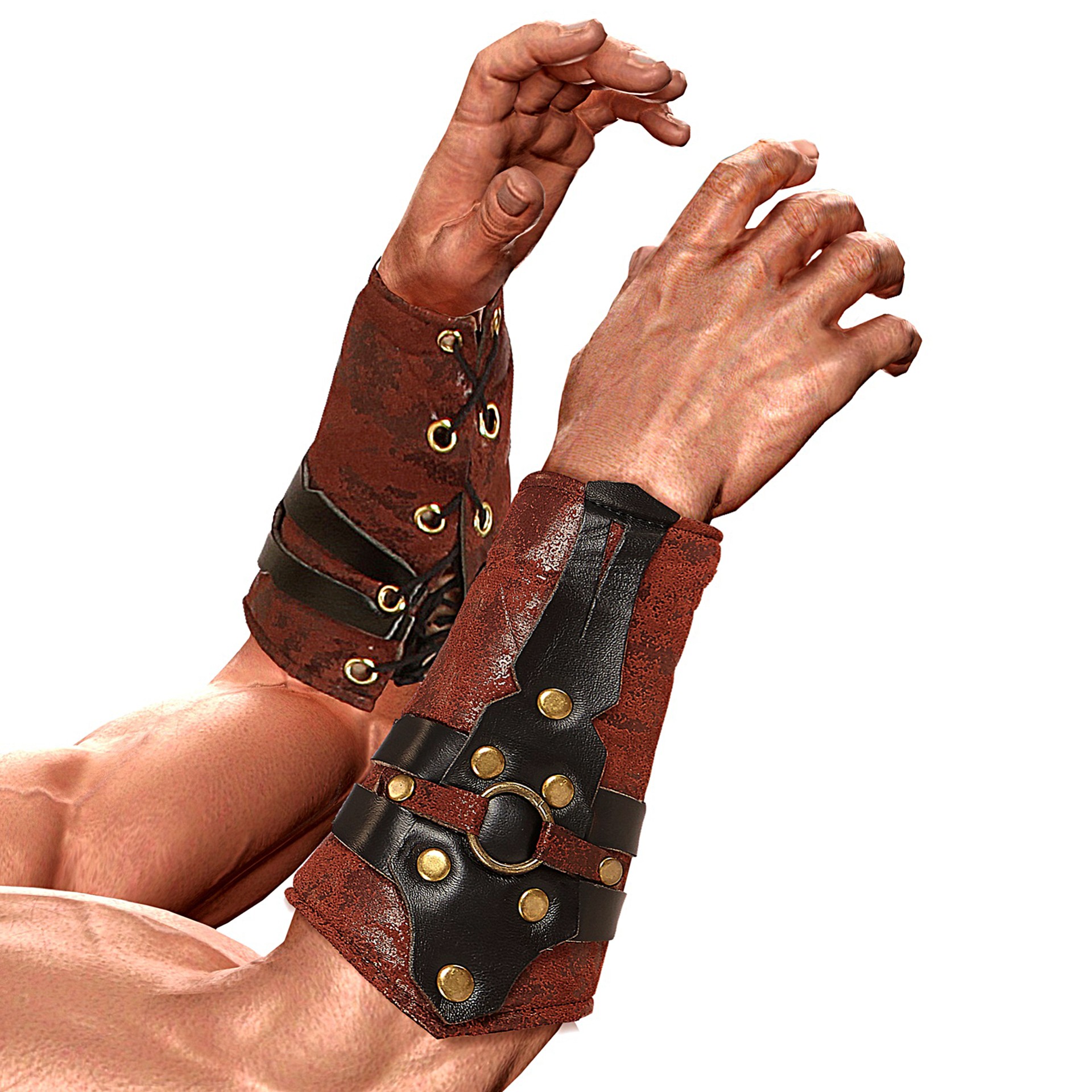 Punhos Romanos em Pele