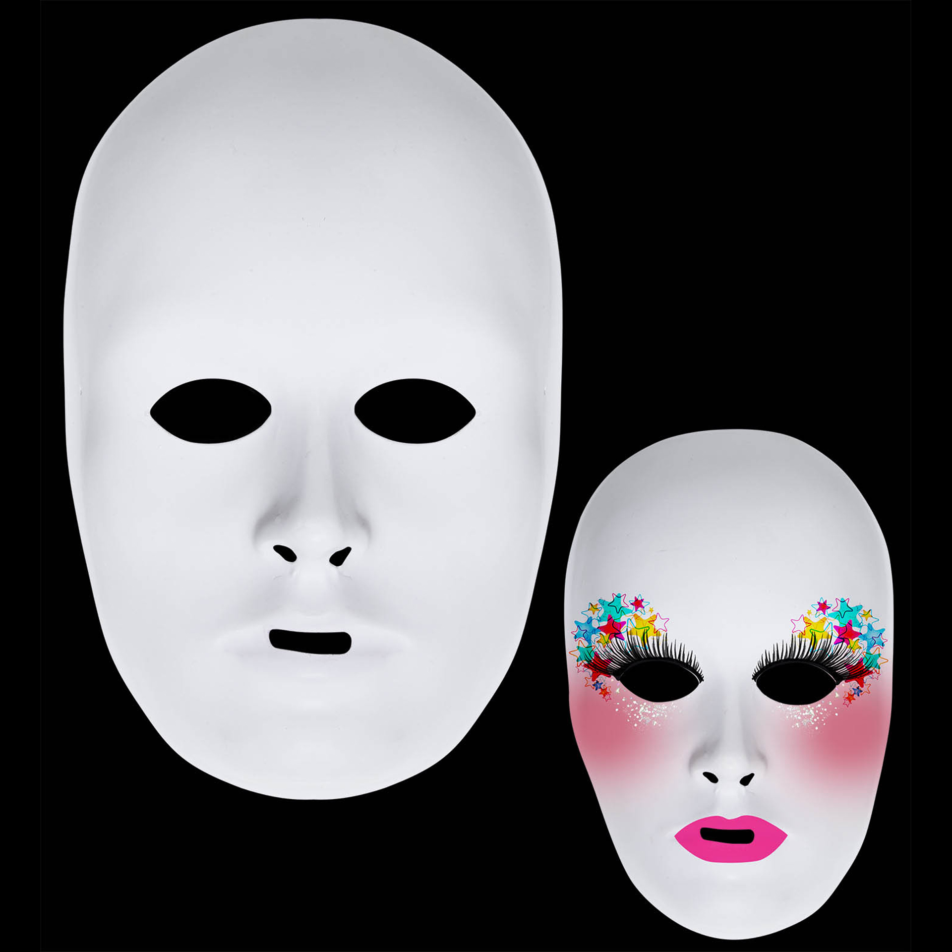 Máscara sem face para pintar Deluxe