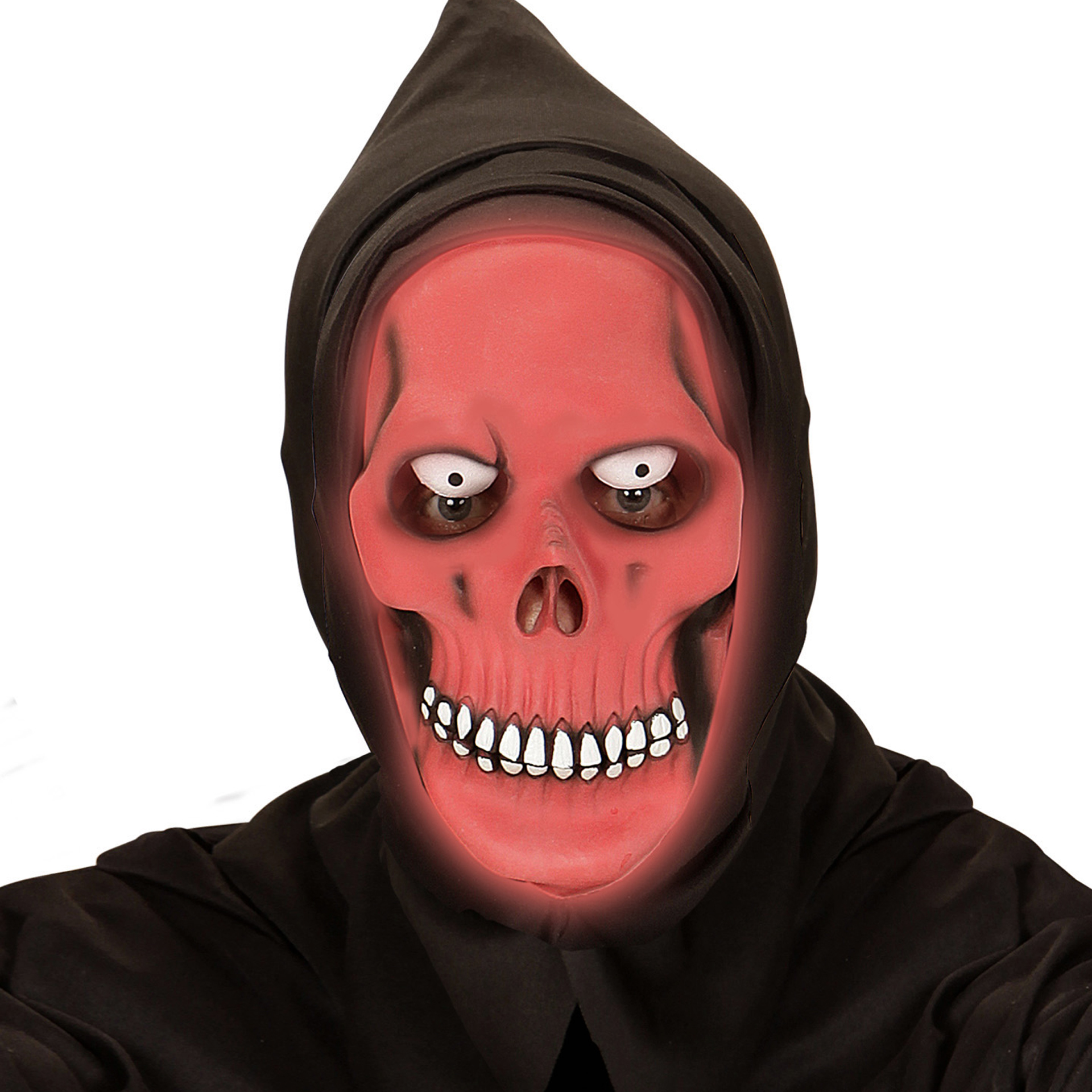Máscara Esqueleto Vermelho Glow