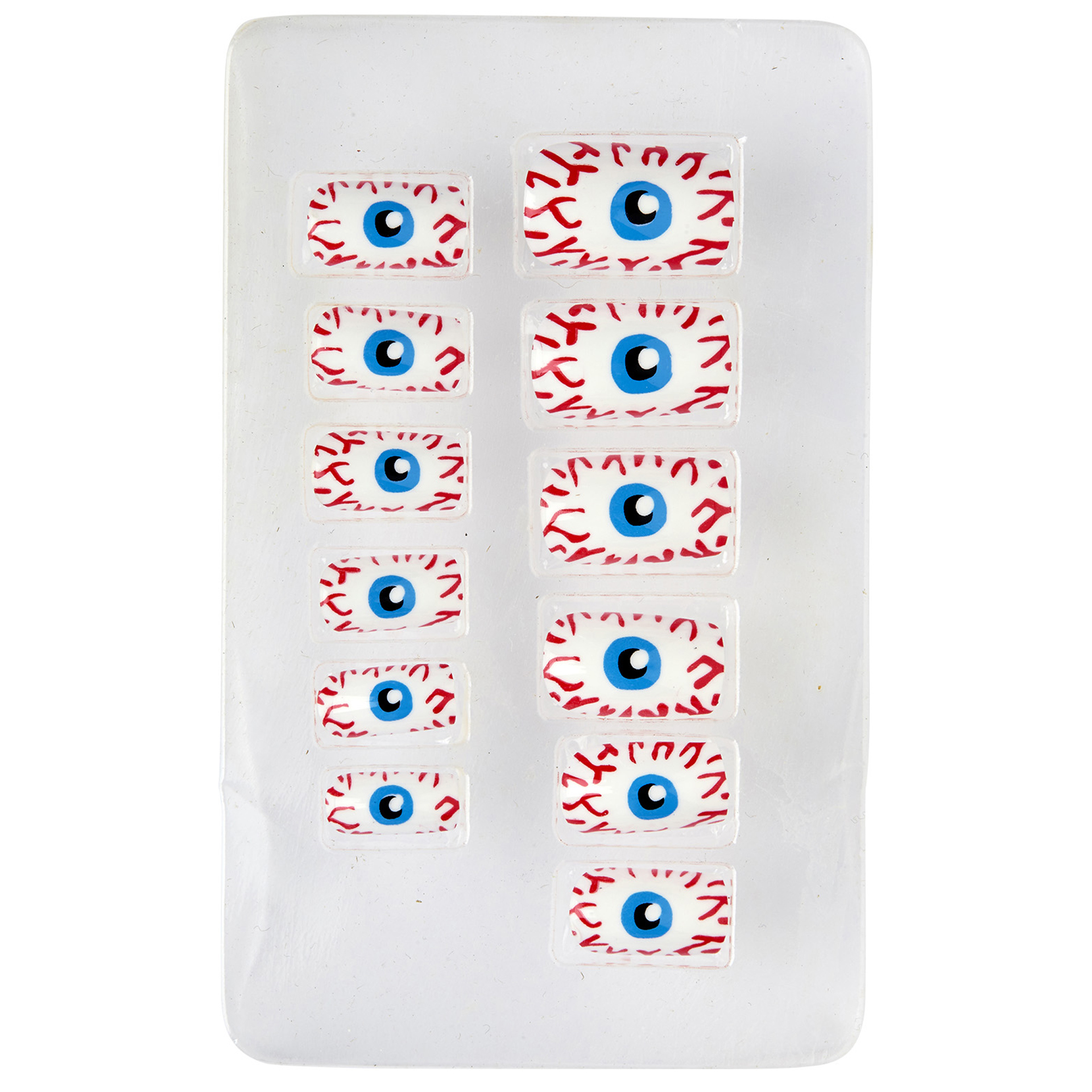 Unhas com Olhos de Halloween