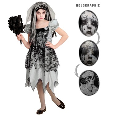 Fato Halloween Bride Menina