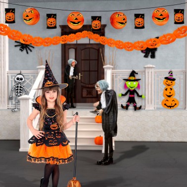 Kit Decorativo Aboboras Halloween Kit Decorativo Aboboras Halloween