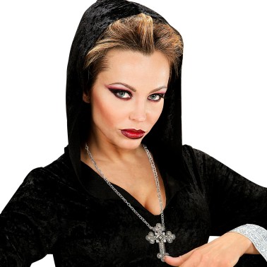 Colar Crucifixo Prateado Colar Crucifixo Prateado