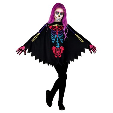 Poncho Skeleton Halloween Poncho Skeleton Halloween