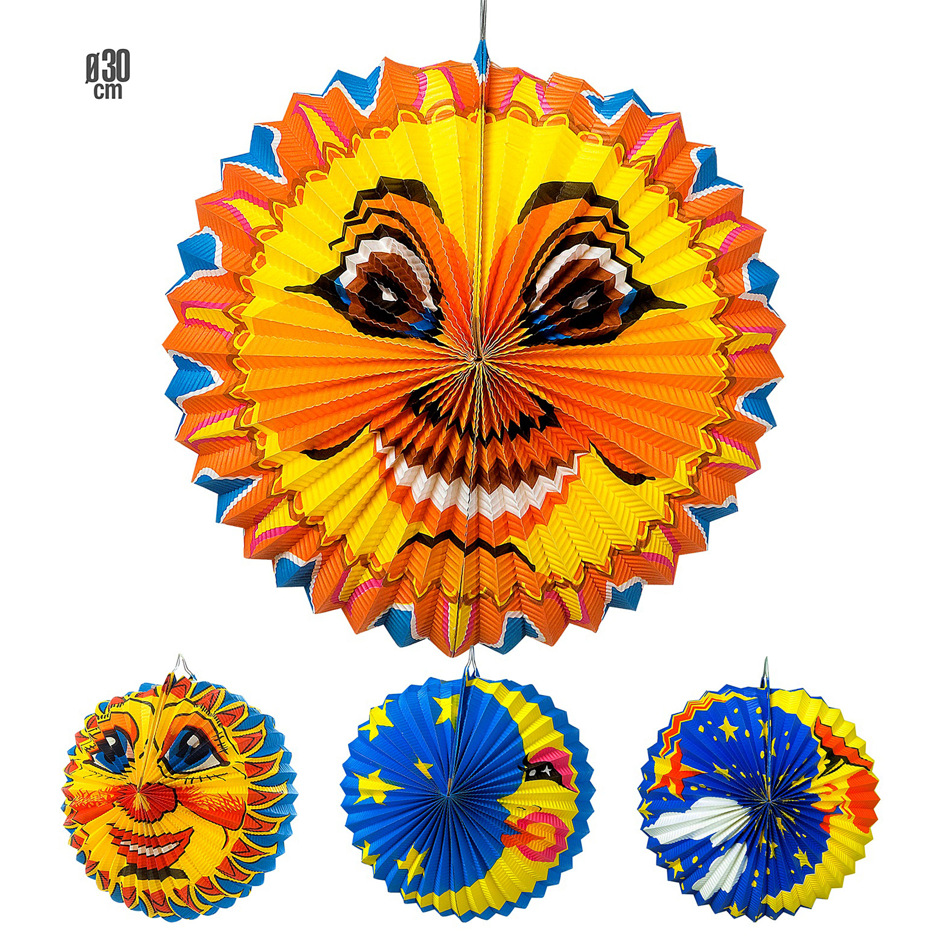 Balão Sol e Lua Sorridente 30cm