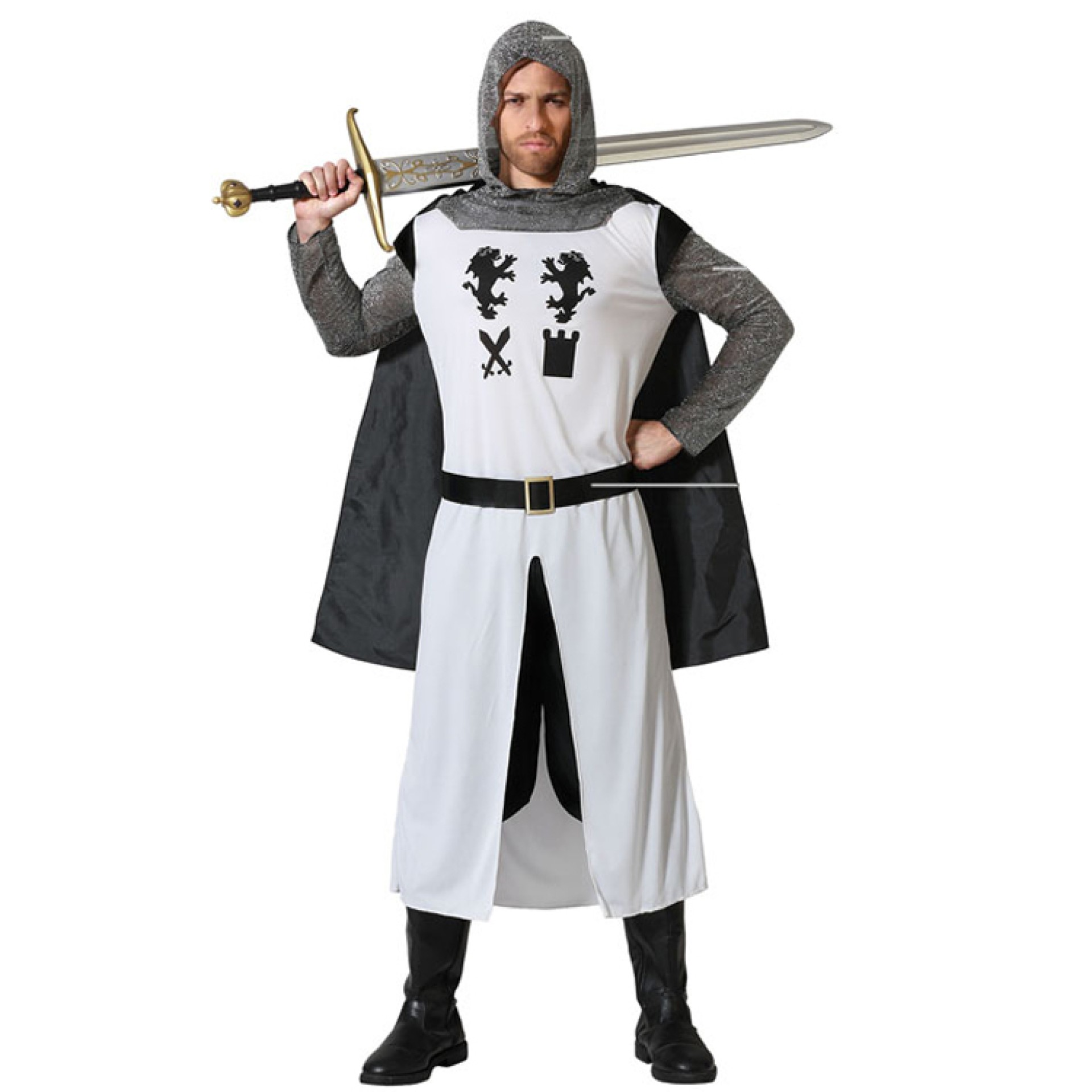 Fato Cavaleiro das Cruzadas Homem