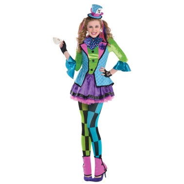 Fato Chapeleira Sassy Hatter Menina