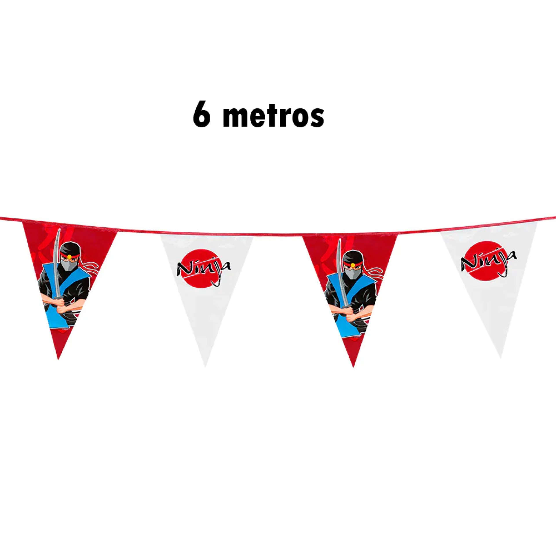 Bandeirolas Ninja 6M