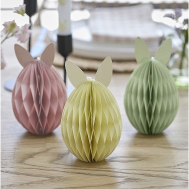 Ovinhos Pascoa Papel 3 Unid Ovinhos Pascoa Papel 3 Unid