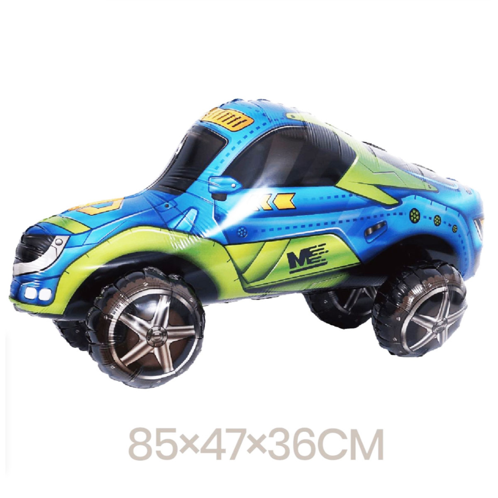 Balão Foil Carro Azul