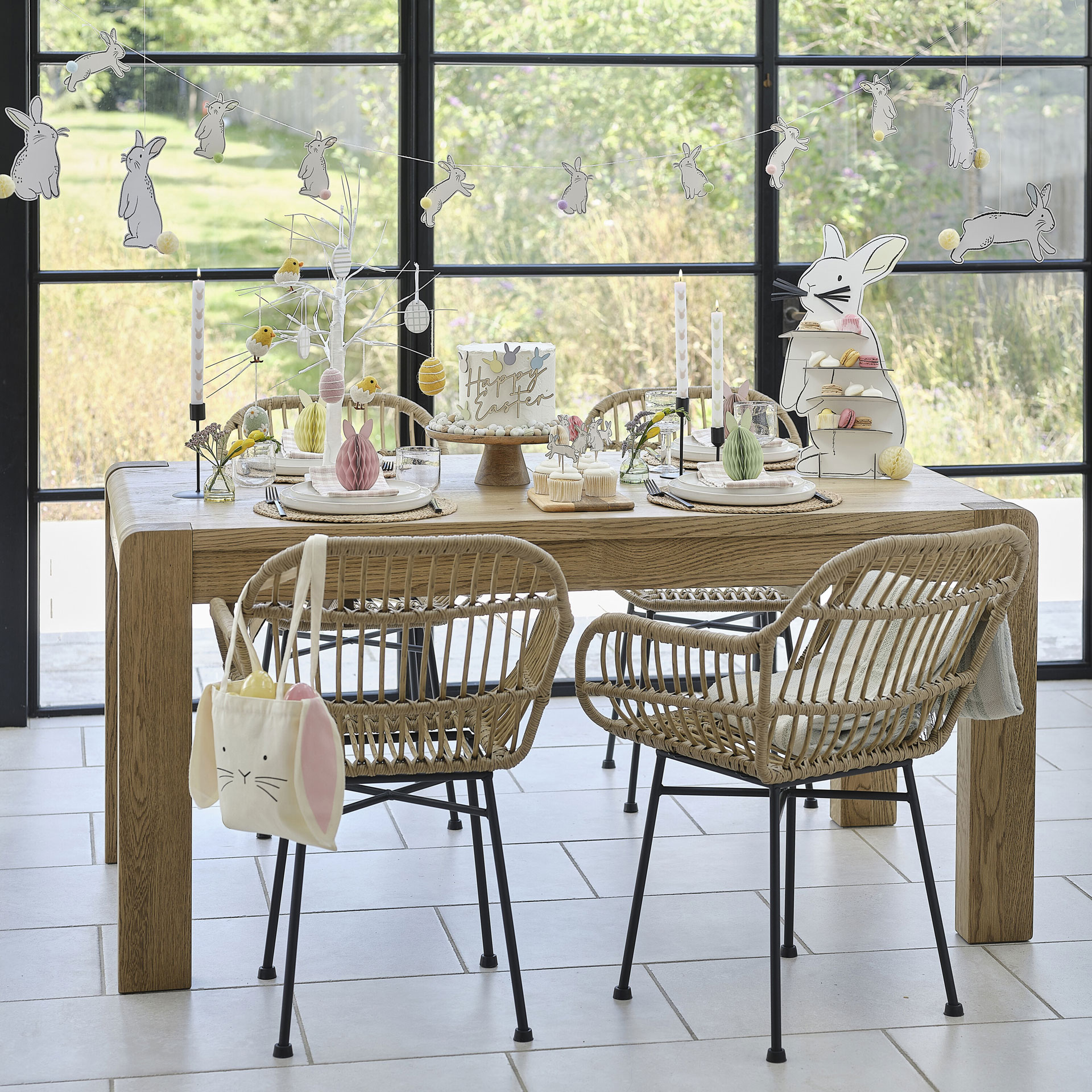 Pendentes Coelhos Pascoa 5 Unid