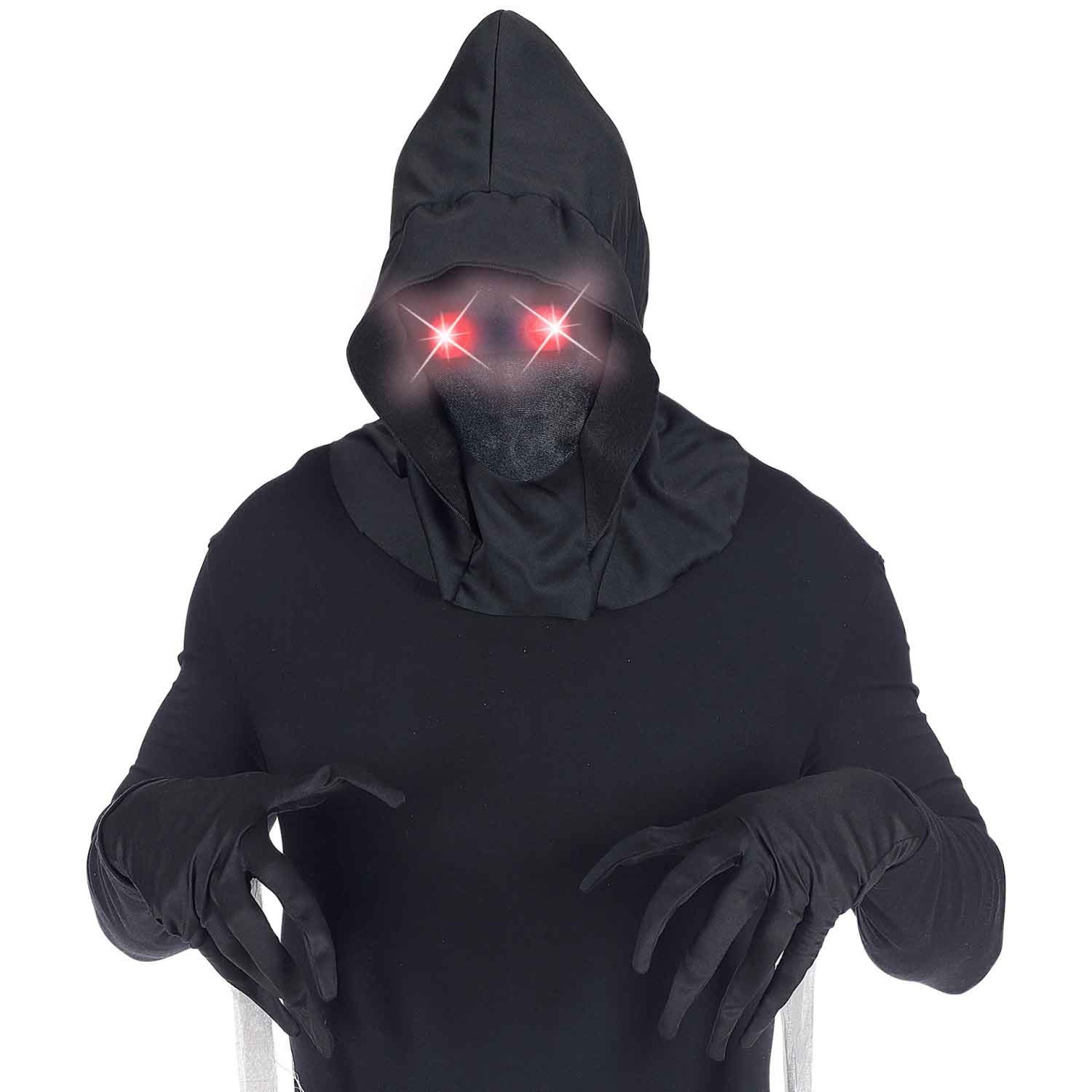 Máscara Capuz Negro Com Luz