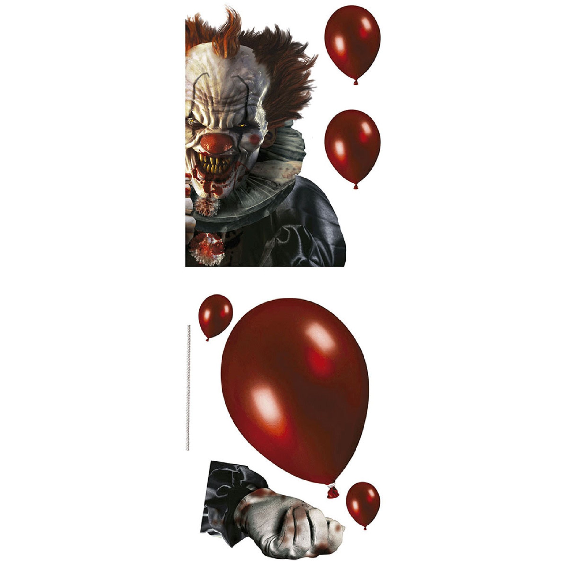 Decoração Janela Palhaço Assassino