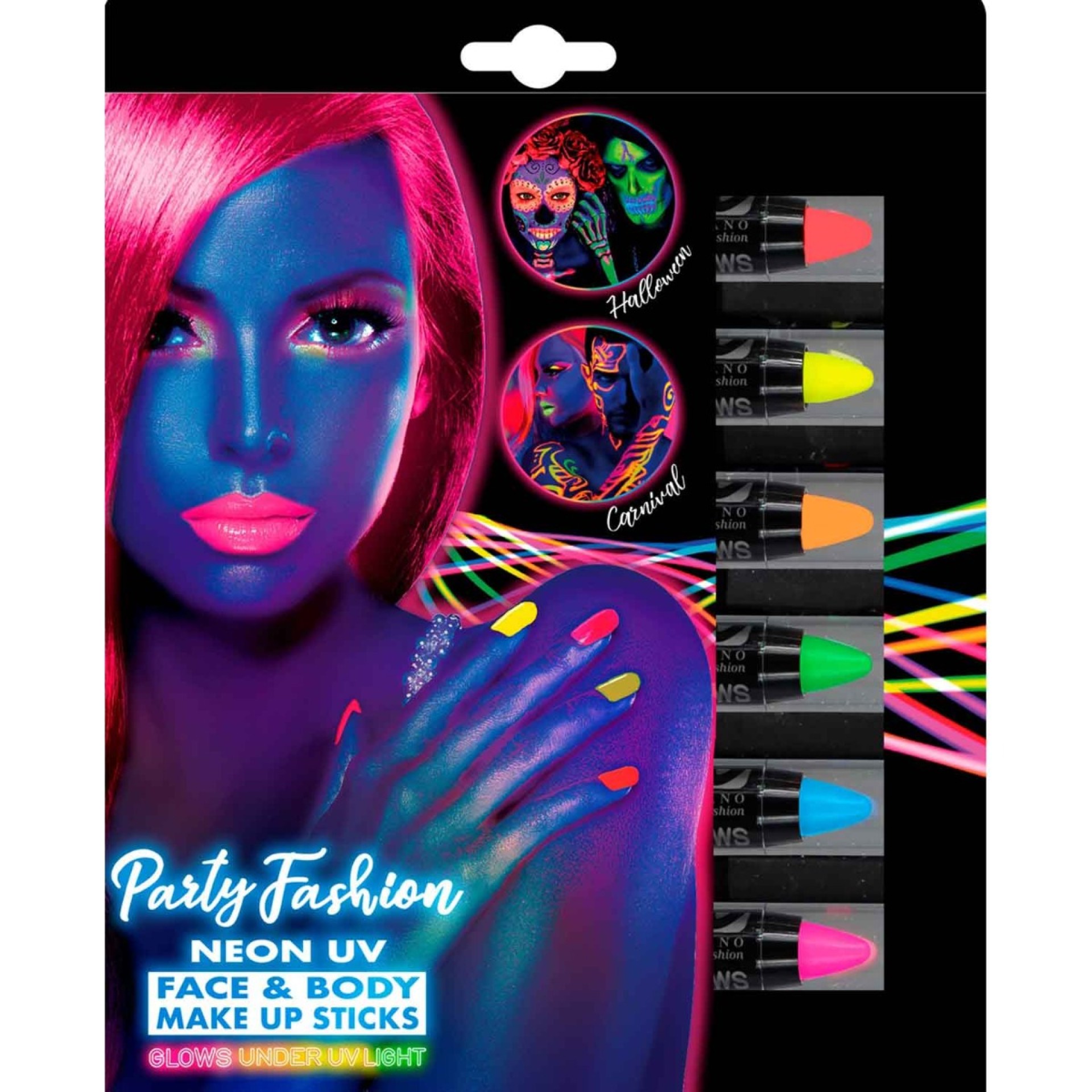 Pack Lápis Néon UV 6 Cores