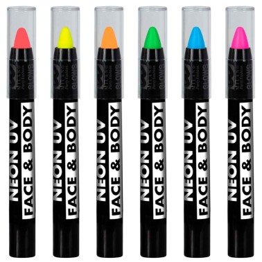 Pack Lápis Néon UV 6 Cores Pack Lápis Néon UV 6 Cores
