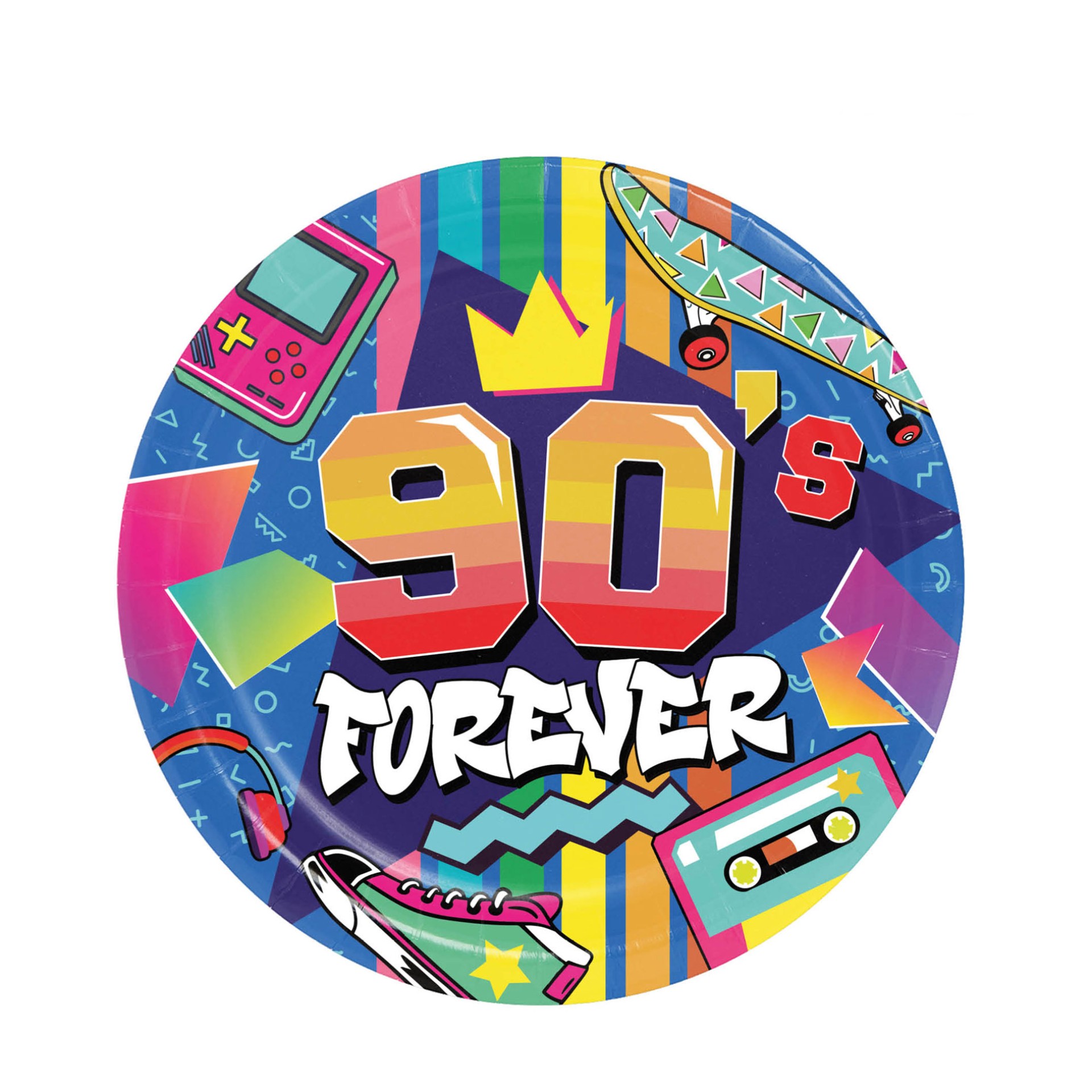 Pratos 90s Forever 6 unid